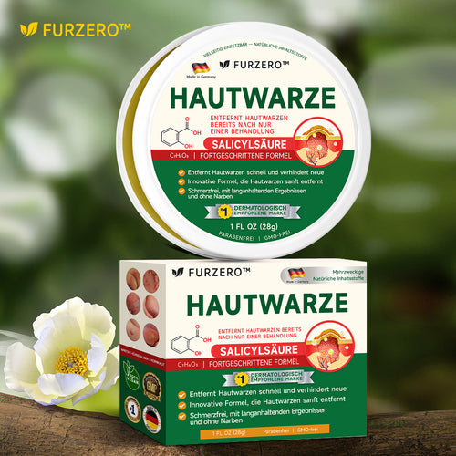 Furzero™ 20% Salicylsäure Hautbehandlungscreme ✔️ Dermatologisch geprüft ✔️ Sichere und schnell wirkende Formel ✔️ Hilft bei Warzen, Psoriasis, Ekzemen und mehr