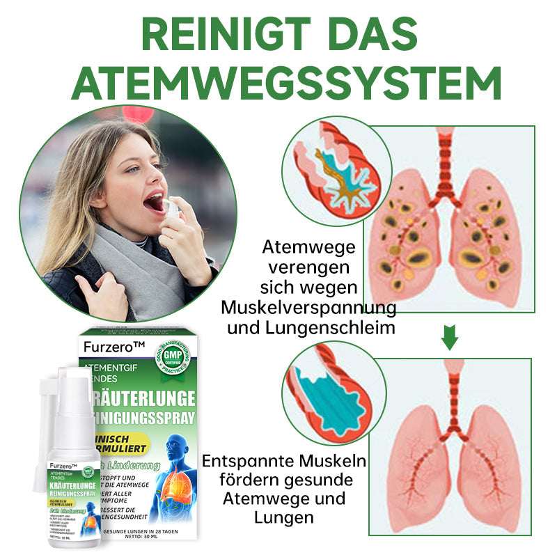 🔥Furzero™️ Atementgiftendes Kräuterlungenreinigungsspray