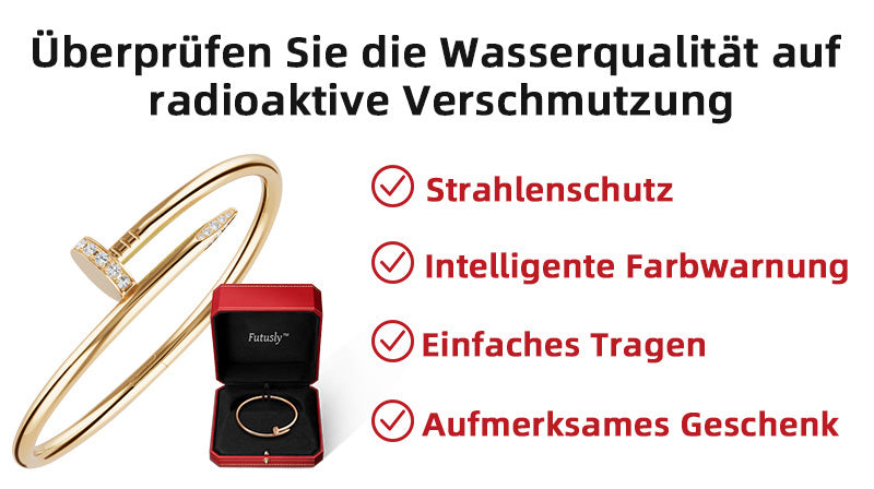Futusly™ Strahlenschutz Armband zur Überwachung der Wasserqualität