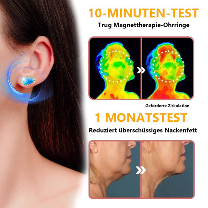 Futusly™ Elegante Lymphmagnet Saphir Ohrhaken