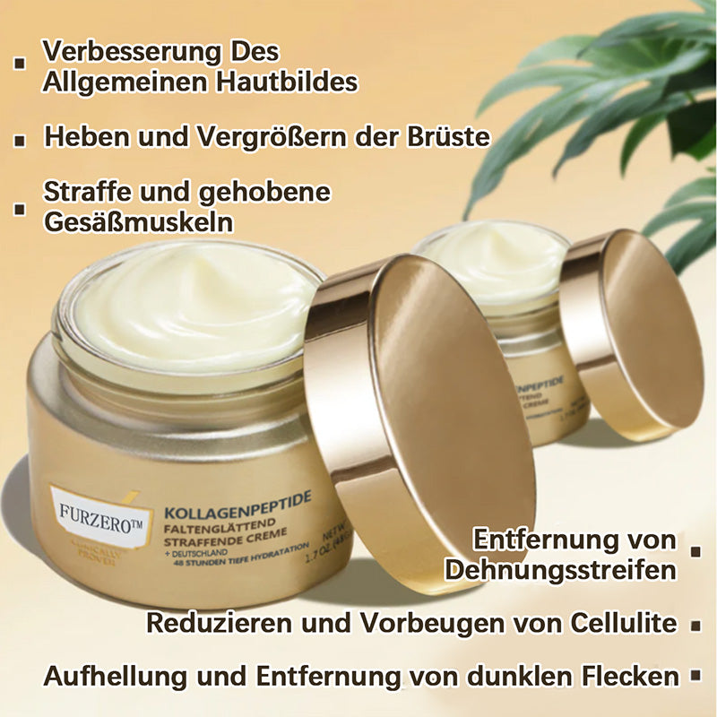 Furzero™ Premium Straffende Kollagen Peptid Creme: Effektive Lösung gegen Falten & Hauterschlaffung (Bekämpft Falten & Hauterschlaffung) 🔥 LETZTER TAG SALE 70% RABATT