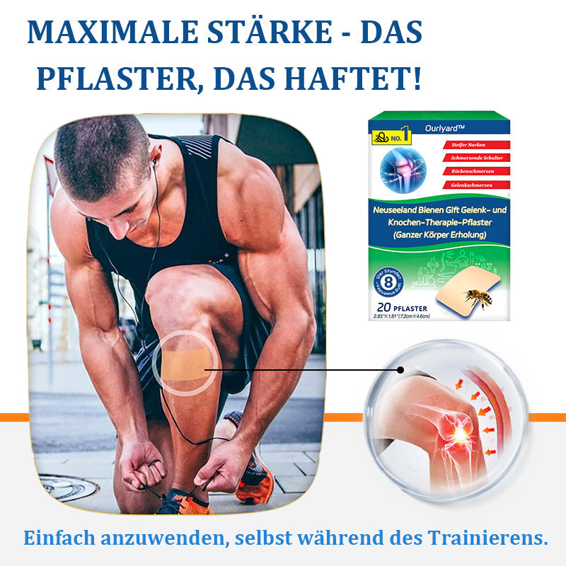 Ourlyard™ Neuseeland-Bienen Gift Gelenk- und Knochen-Therapie-Pflaster (Ganzer Körper Erholung)