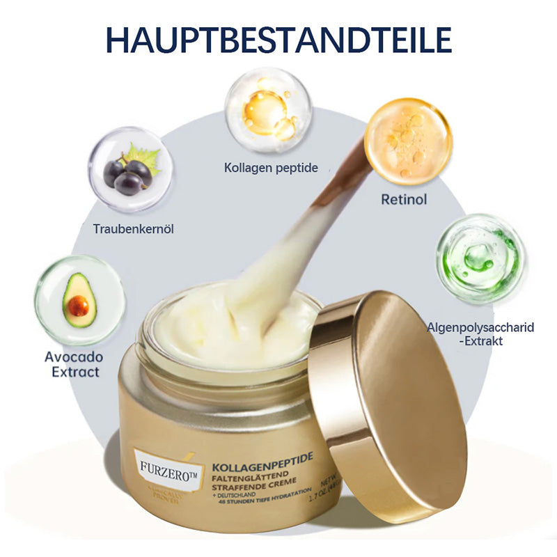 Furzero™ Premium Straffende Kollagen Peptid Creme: Effektive Lösung gegen Falten & Hauterschlaffung (Bekämpft Falten & Hauterschlaffung) 🔥 LETZTER TAG SALE 70% RABATT
