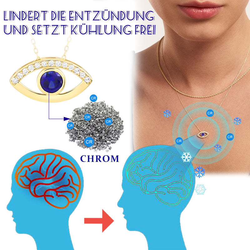 Futusly™ Saphir-Halskette zur Linderung von Kopfschmerzen bei niedriger Temperatur