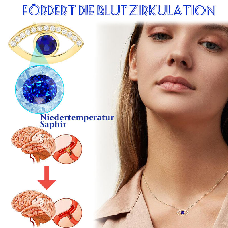 Futusly™ Saphir-Halskette zur Linderung von Kopfschmerzen bei niedriger Temperatur