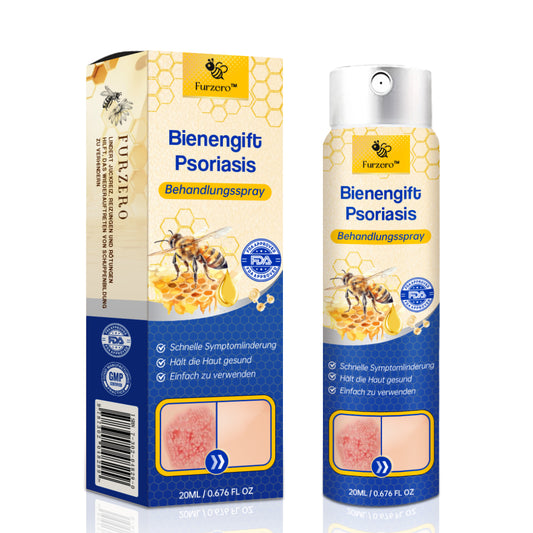 👏👏Furzero™ PsoriaHeal Bienengift Psoriasis Behandlungsspray (Geeignet für alle Hauttypen)