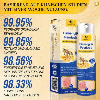 👏Furzero™ PsoriaHeal Bienengift Psoriasis Behandlungsspray(Geeignet für alle Hauttypen)