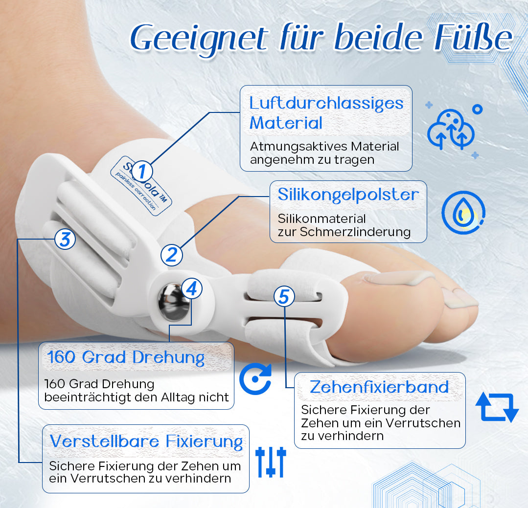 Sugoola™ Bunion Correction Kit:Lösen Sie leicht Ihre-Daumenschmerzen [ Keine Operation erforderlich ]