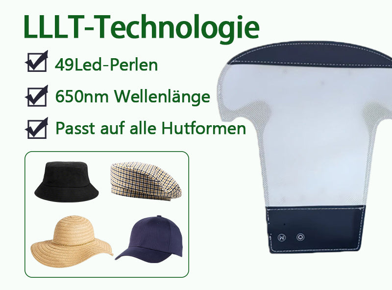 Sugoola™ LLLT  Niedrige  Energie  Rot-Blau  Licht  Bestrahlung  Haar  Haarwuchs  und  Öl Kontrolle  Kopfhaut  Pflege  Kappe  (FDA-zugelassen)