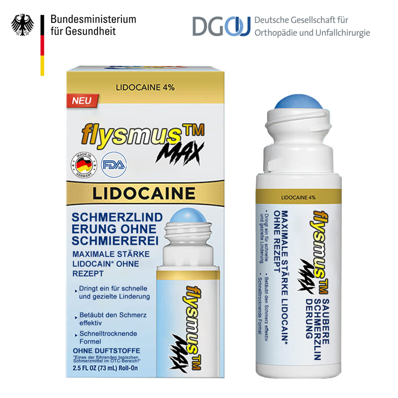 ✅ Offizieller Shop: flysmus™ Lidocaine Narbenfreie Schmerzstillende Heilflüssigkeit 👨‍⚕️ Orthopädische Vereinigung (DGOU) Zugelassen (Reduzierung von Gelenkschwellungen, Schmerzen, Steifheit, Rötung, Wärme, Empfindlichkeit und Gelenkmüdigkeit)