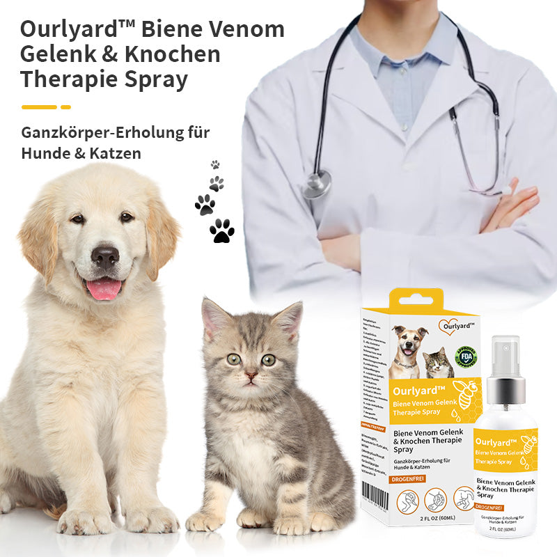 Ourlyard™  Biene Venom Gelenk & Knochen Therapie Spray (Ganz Körper Erholung für Hunde & Katzen)