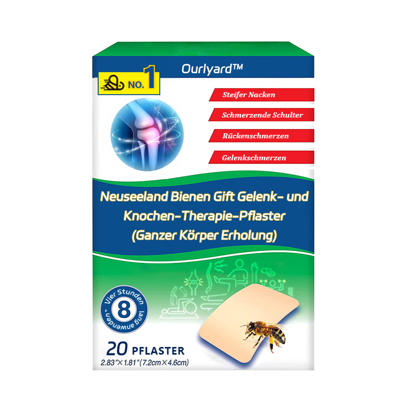 Ourlyard™ Neuseeland Bienen Gift Gelenk- und Knochen-Therapie-Pflaster (Ganzer Körper Erholung)