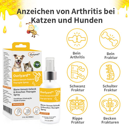 Ourlyard™  Biene Venom Gelenk & Knochen Therapie Spray (Ganz Körper Erholung für Hunde & Katzen)