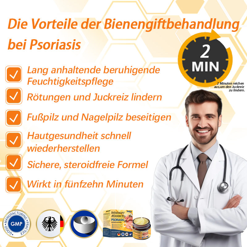 🌿Ourlyard™ Bienengift Advanced Psoriasis Behandlungssalbe (👨Vom Arzt empfohlen)