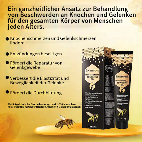 🐝 Ourlyard™ Neuseeland Bienenstich Gelenksentlastungsgel(Neuseeländischer Bienenextrakt – spezialisiert auf die Behandlung orthopädischer Erkrankungen und arthritischer Schmerzen)