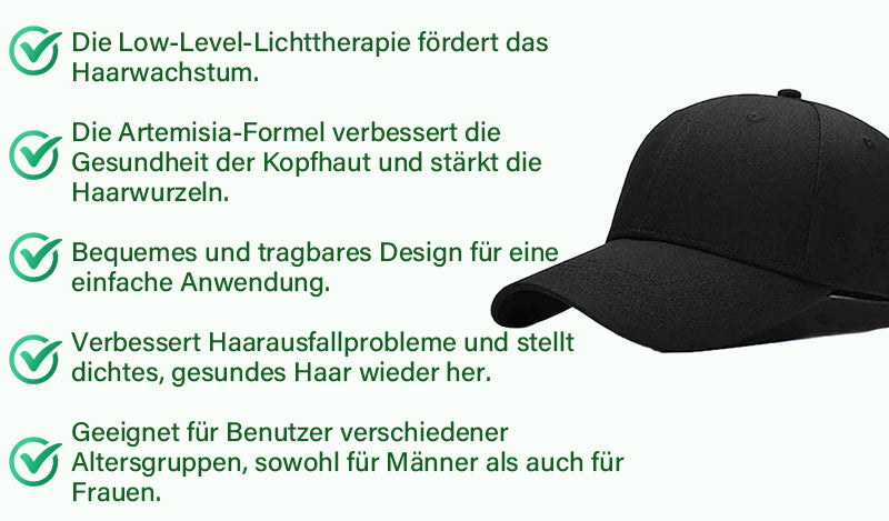 Sugoola™ Beifuß  Niedrig  Energie  Licht  Therapie  Haar  Wachstum  Kappe  (Bequemer Stoff)