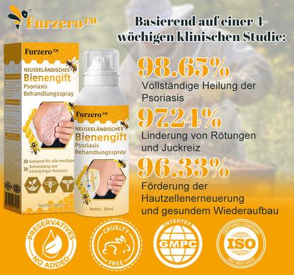 🧑‍⚕️Furzero™ Neuseeländisches Bienengift Psoriasis Behandlungsspray (Geeignet für alle Hauttypen)