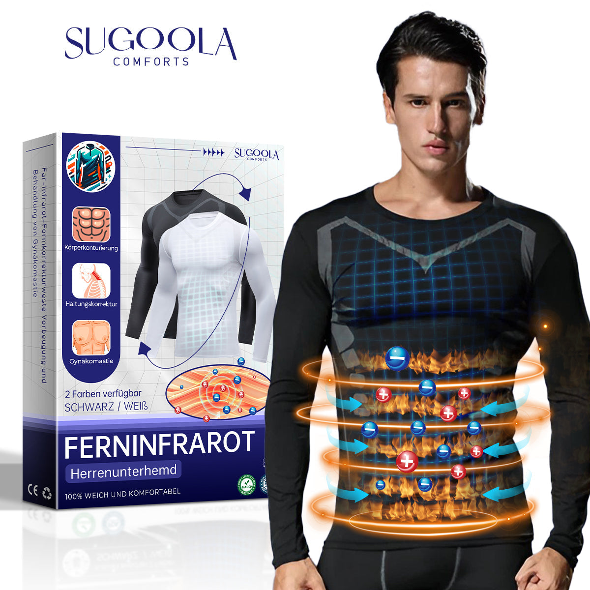 💪🏻Sugoola™ Ferninfrarot Turmalin Magnetic Herren-Unterhemd